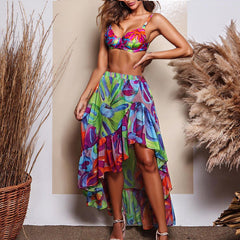 Vibgyor Swimsuit Skirt - Orange