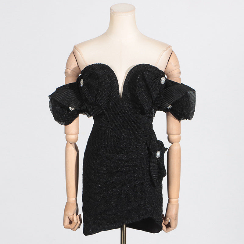 Socialite Stitching High Grade Floral Tube Dress