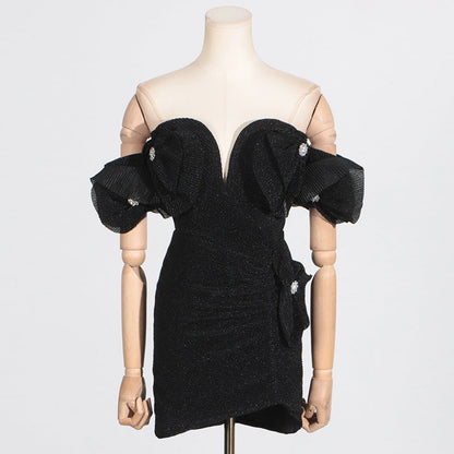 Socialite Stitching High Grade Floral Tube Dress