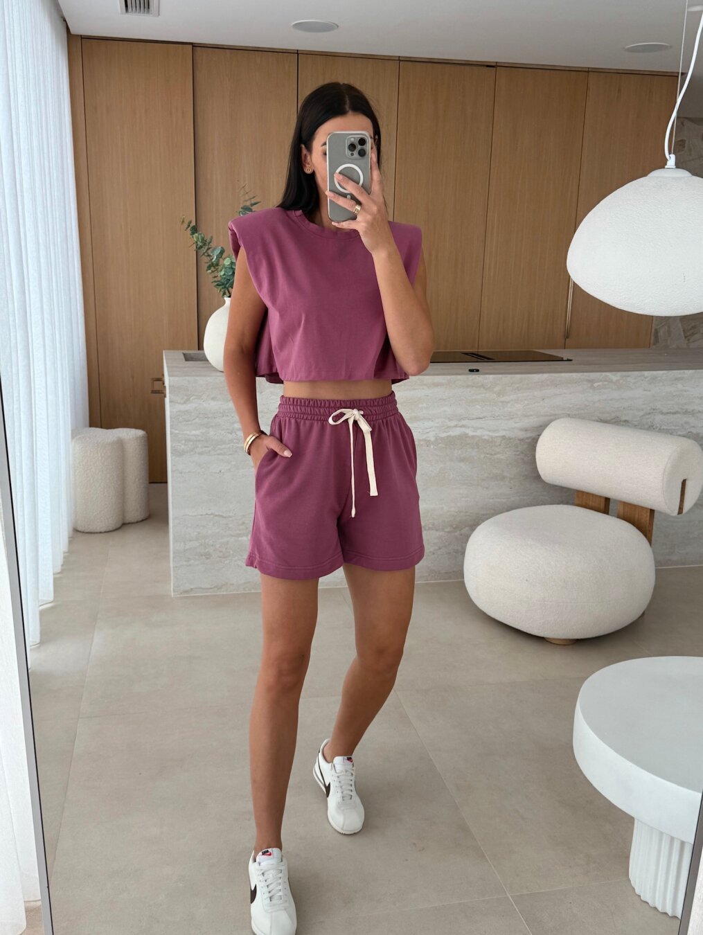 Beaver Co-Ord Set - Rose Red