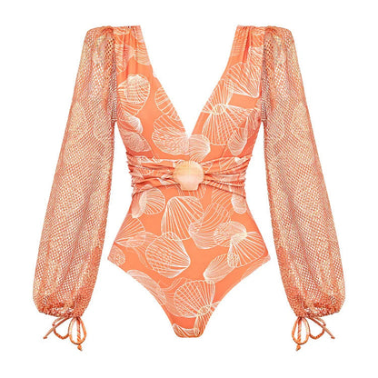 Dusty Rose Swimsuit  - Orange