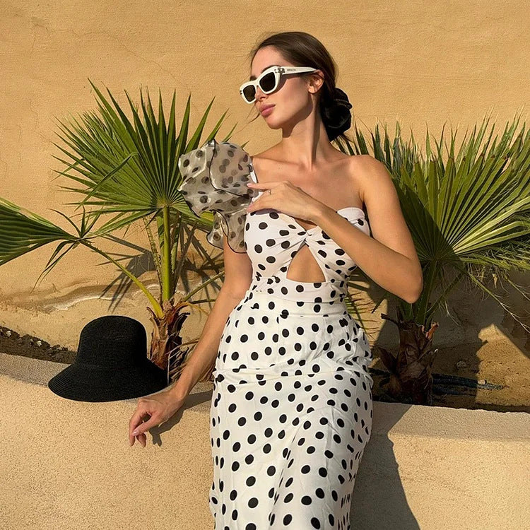 Retro Love Swimsuit Set - White