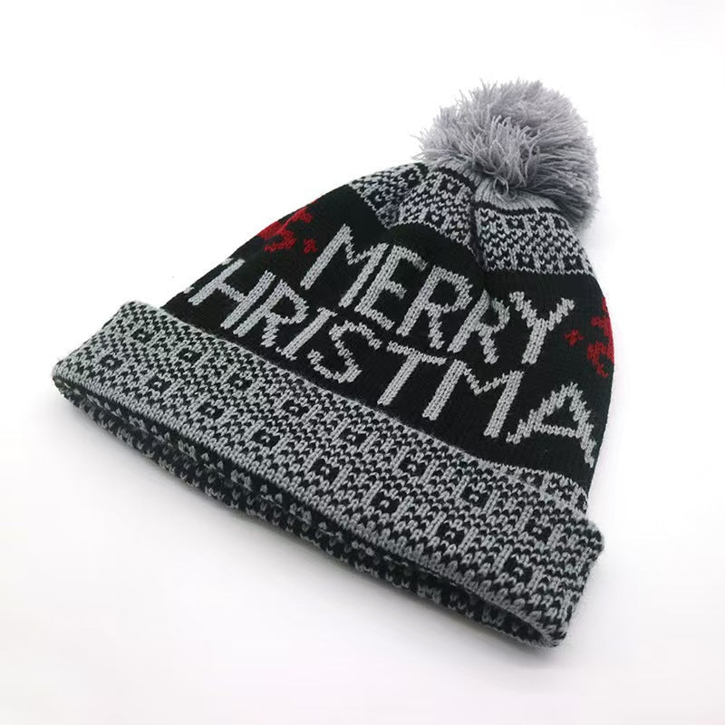 Textured Santa Print Christmas Hat
