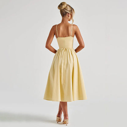 Sampson Midi Dress - Yellow