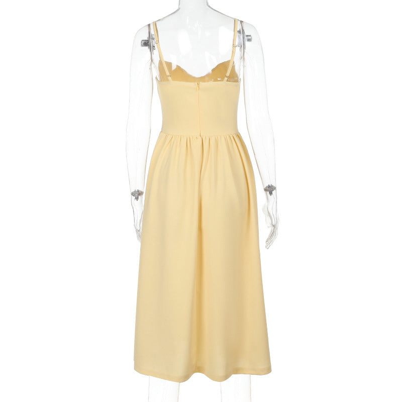 Sampson Midi Dress - Yellow
