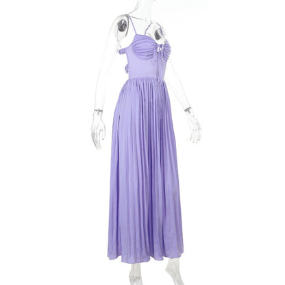 Wisteria Midi Dress - Purple