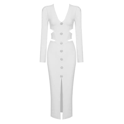 White French Slimming High Grade Retro Dress Knitted Slim Fit Wear Summer