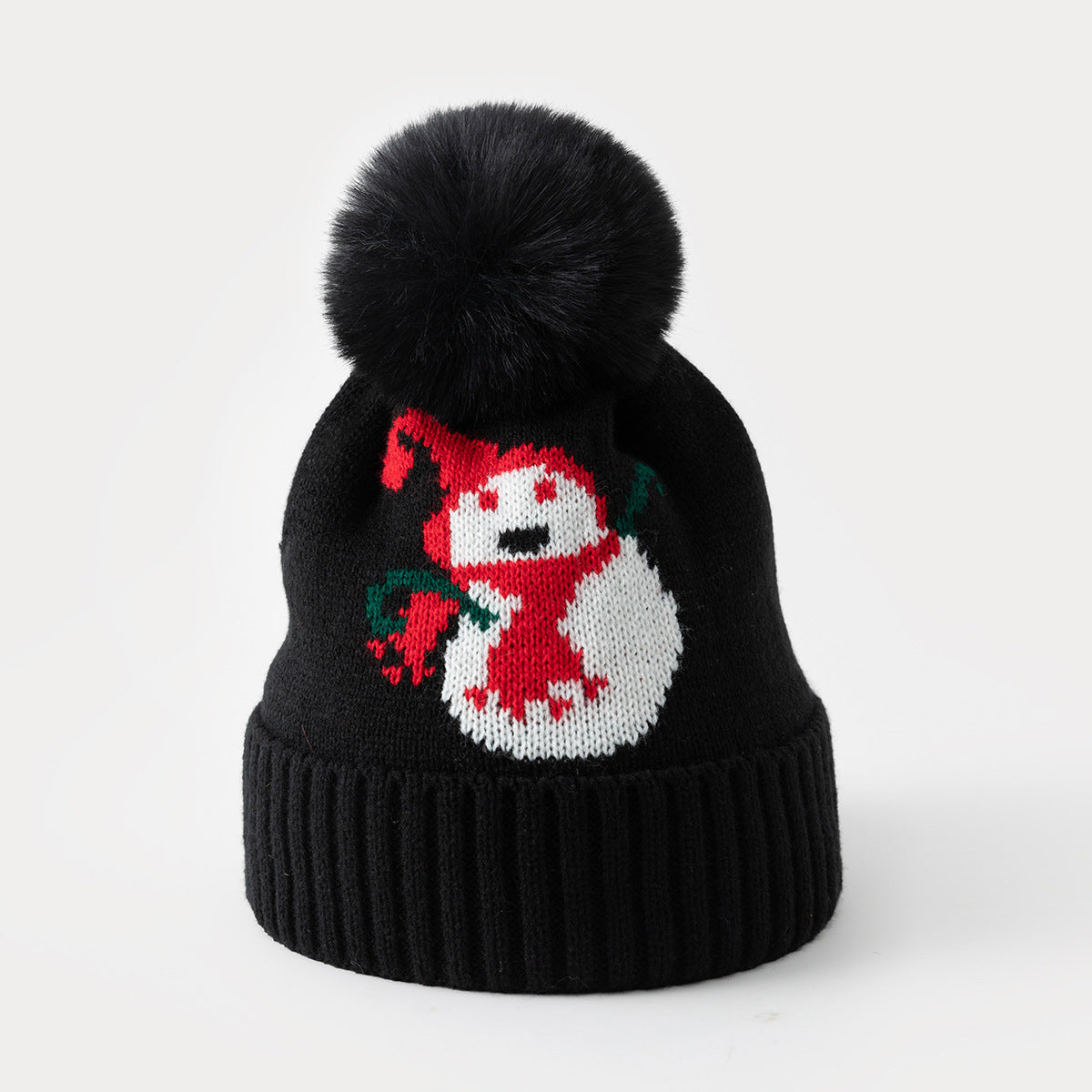 Snowman Pom Pom Knit Christmas Hat