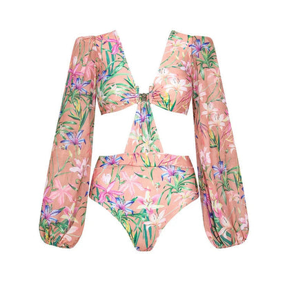 Pastel Tide Monokini  - Pink