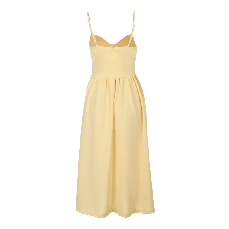 Sampson Midi Dress - Yellow