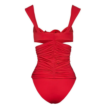 Flaura  Swimsuit Set - Red