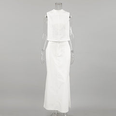 Garner Co-Ord Set - White