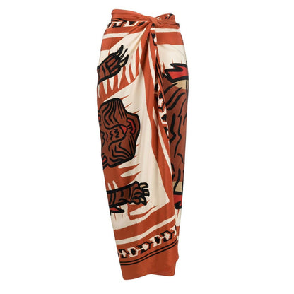 Dune Dance One Shoulder Bikini Set - Orange