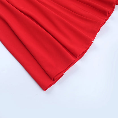 Carnes Midi Dress - Red