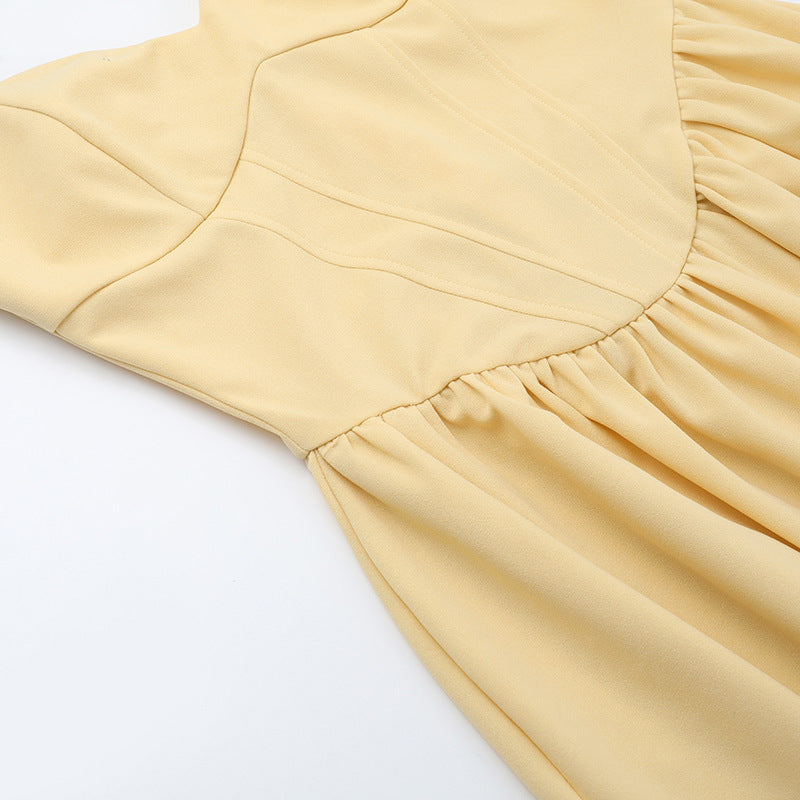 Sampson Midi Dress - Yellow