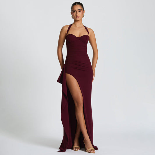 Nekoda Maxi Dress - Maroon
