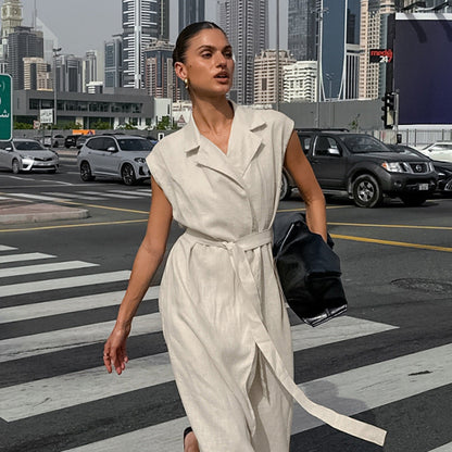 Rustin Midi Dress - Khaki