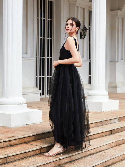 Sleeveless Camisole Gown plus Size Dress