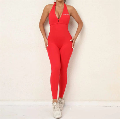 JuliaFashion - Quick-Dry Sleeveless Backless Long Skinny Women's Jumpsuits