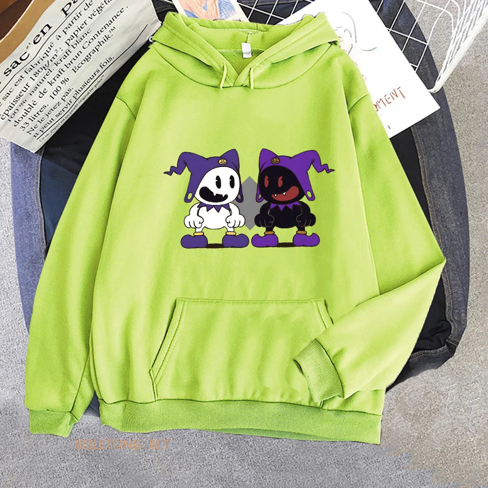 Casual Comfortable Cartoon Print Long-sleeved Hoodie