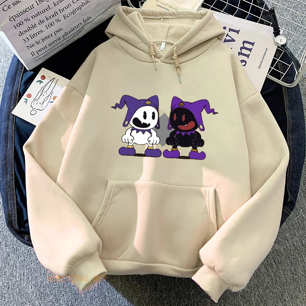 Casual Comfortable Cartoon Print Long-sleeved Hoodie