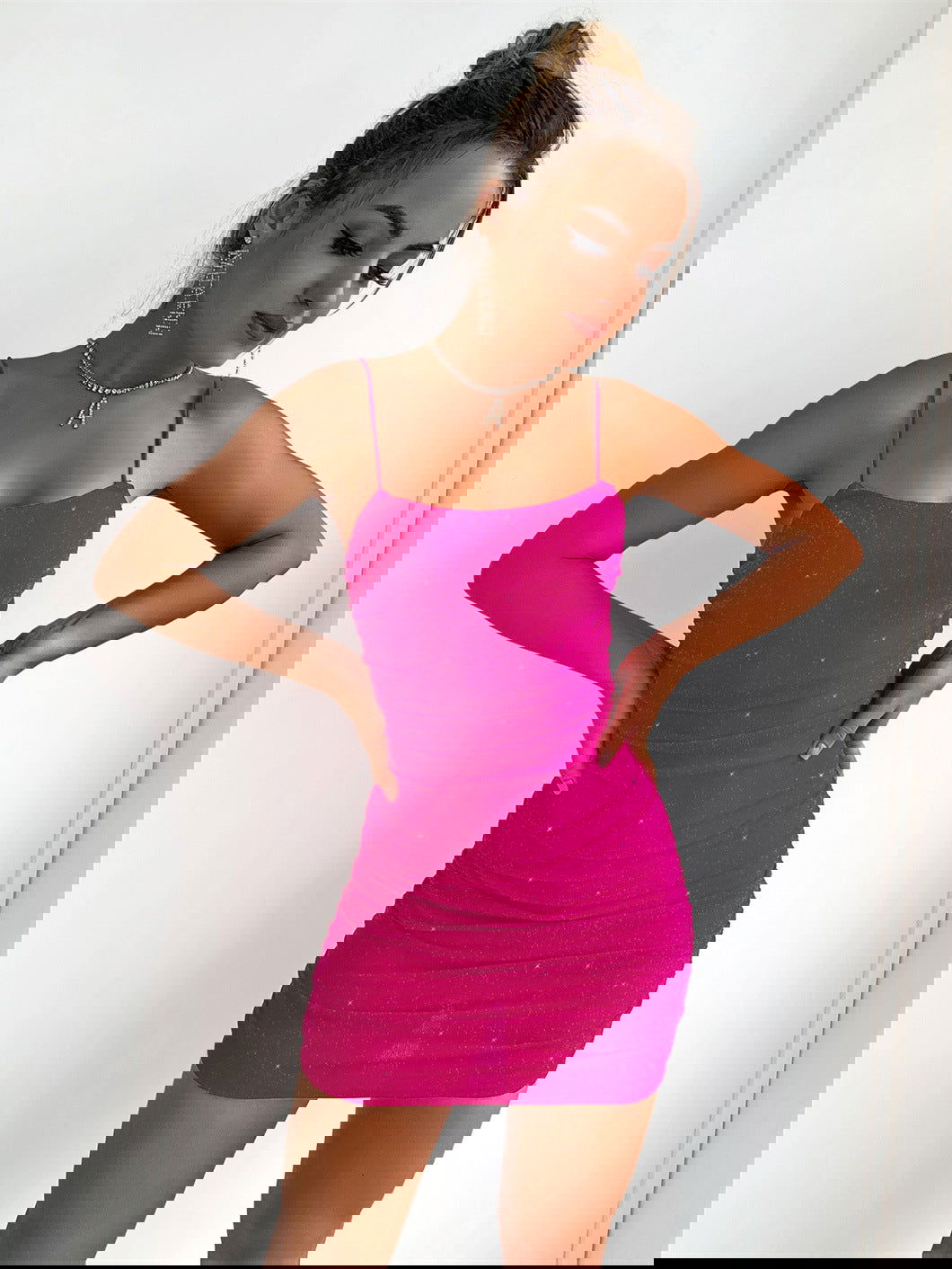 Popular Knitted Red Dress Backless Cami Dress French Dress