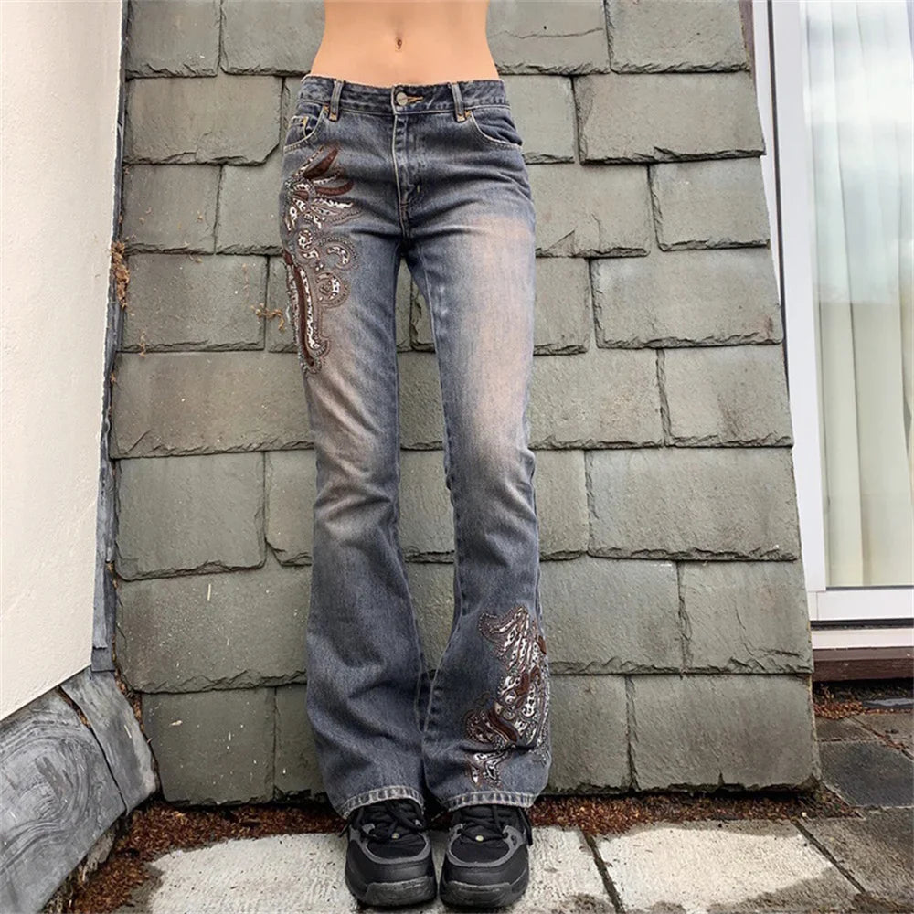 Punk Bandage Denim Alt Halloween Dark Pants