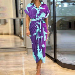 Summer Babe Midi Dress - Purple