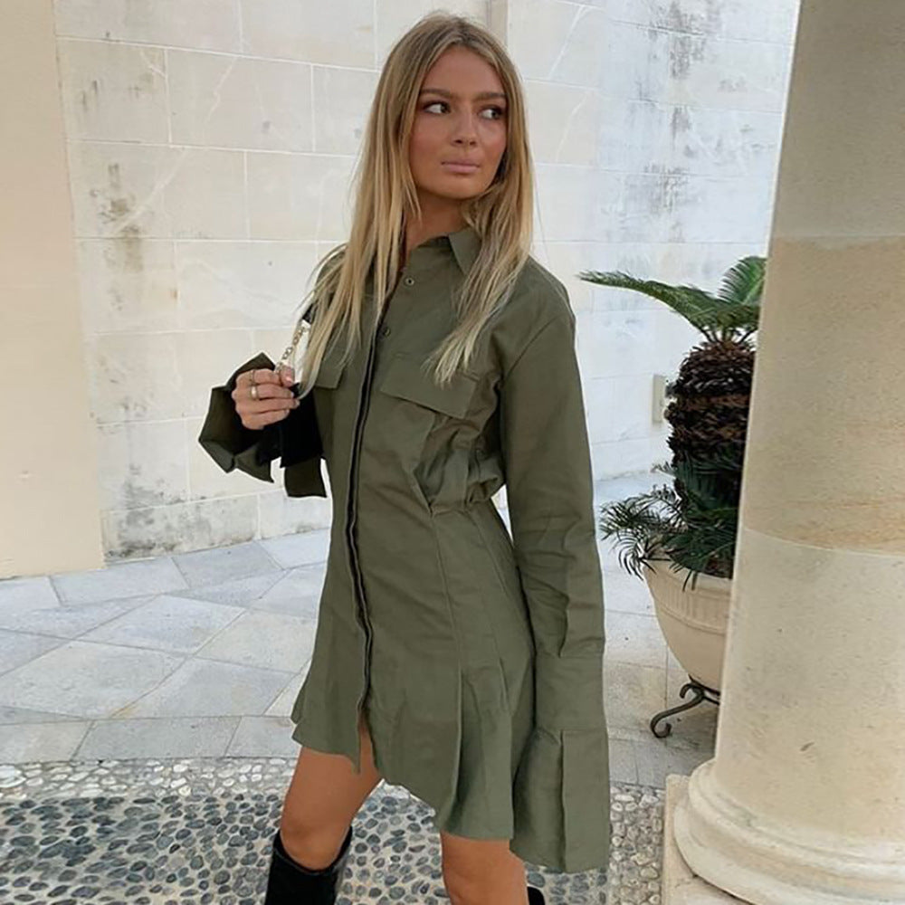 "Lewis" oversized plain shirt dress