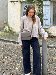Warm Thick Round Neck Pullover Sweater