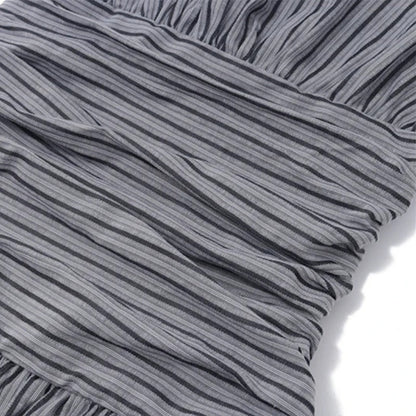 Ruched Halter Midi Dress