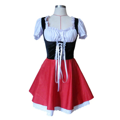 Little Red Riding Hooded Halloween Cosplay Adult Female Costume