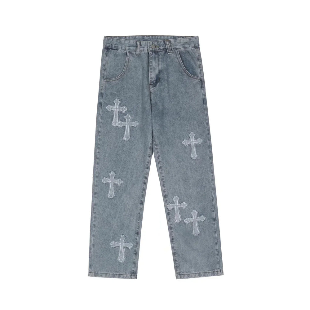 Women Pant Woman High Waist Denim Pants Wide Leg Clothing Blue Vintage Quality Fashion Straight Jean