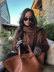 Selma - Sleeve Loose Warm Overcoat