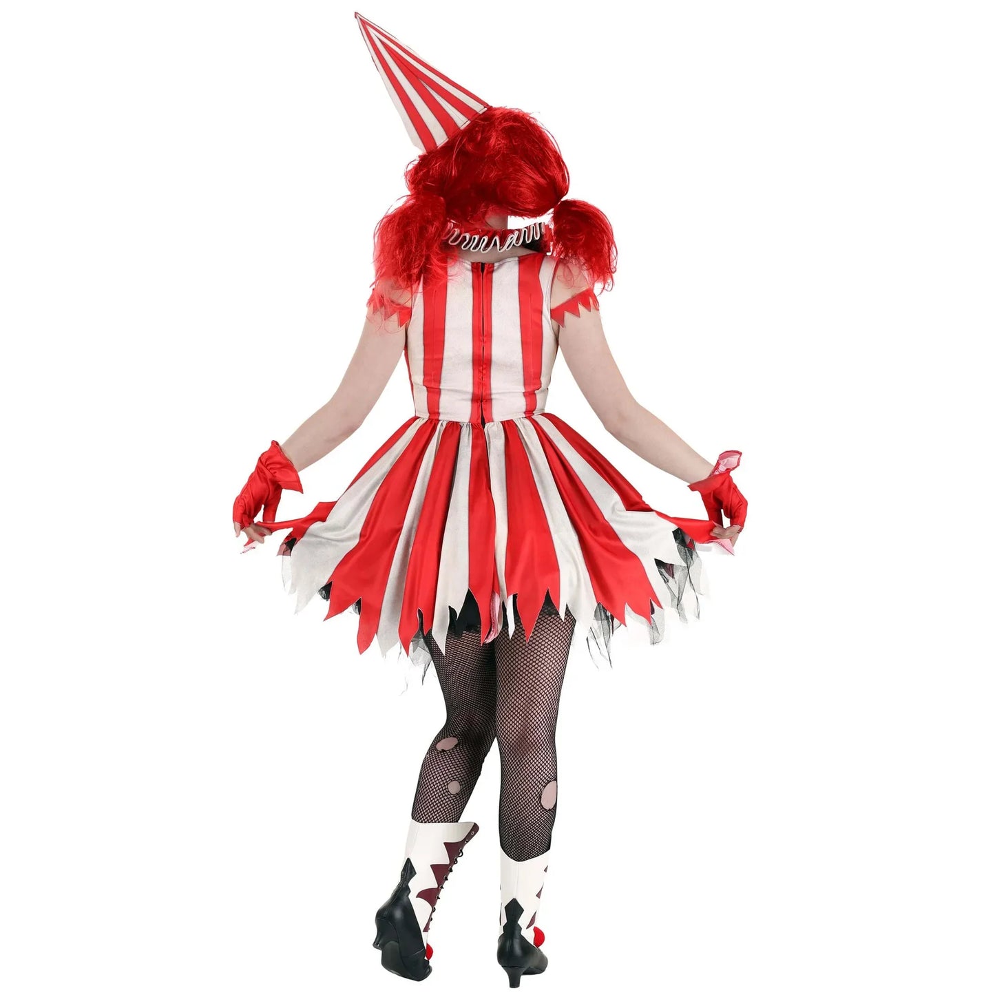 Clown Cosplay Dress Women Scary Carnival Party Halloween Costume