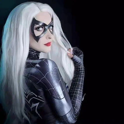 Sexy Black Cat Superhero Spider Halloween 3D Printing Costume