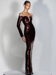 Winter Mesh Patchwork Party Dress Partydress-241208