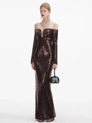 Winter Mesh Patchwork Party Dress Partydress-241208
