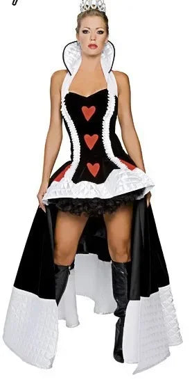 Queen of Carnival Sexy Halloween Party Women Hearts Costume Fantasy Costume