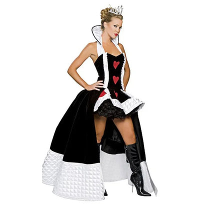 Queen of Carnival Sexy Halloween Party Women Hearts Costume Fantasy Costume