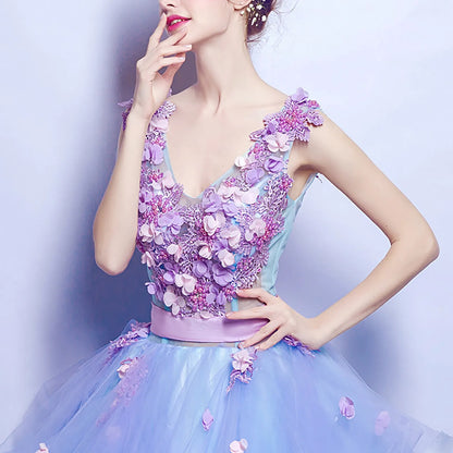 JuliaFashion - Sleeveless Elegant Sweet Princess Mesh Tutu Big Swing Dress