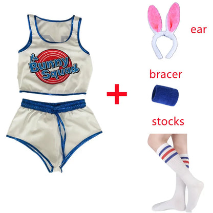 Space Lola Bunny Rabbit Women Girls Halloween Carnival Suit Cosplay Attire