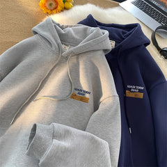 Spring Letter Graphic Streetwear Hoodie
