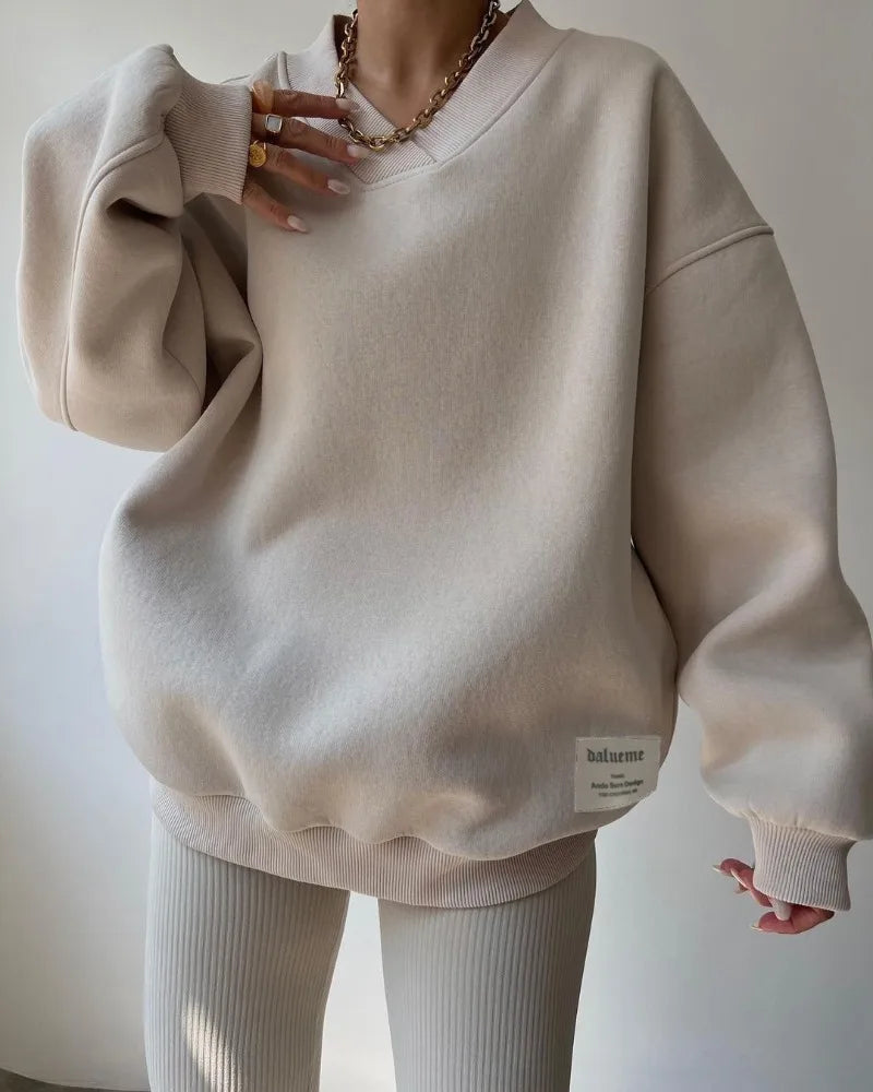 Spring Casual Fashion Long Sleeve Loose Hoodie