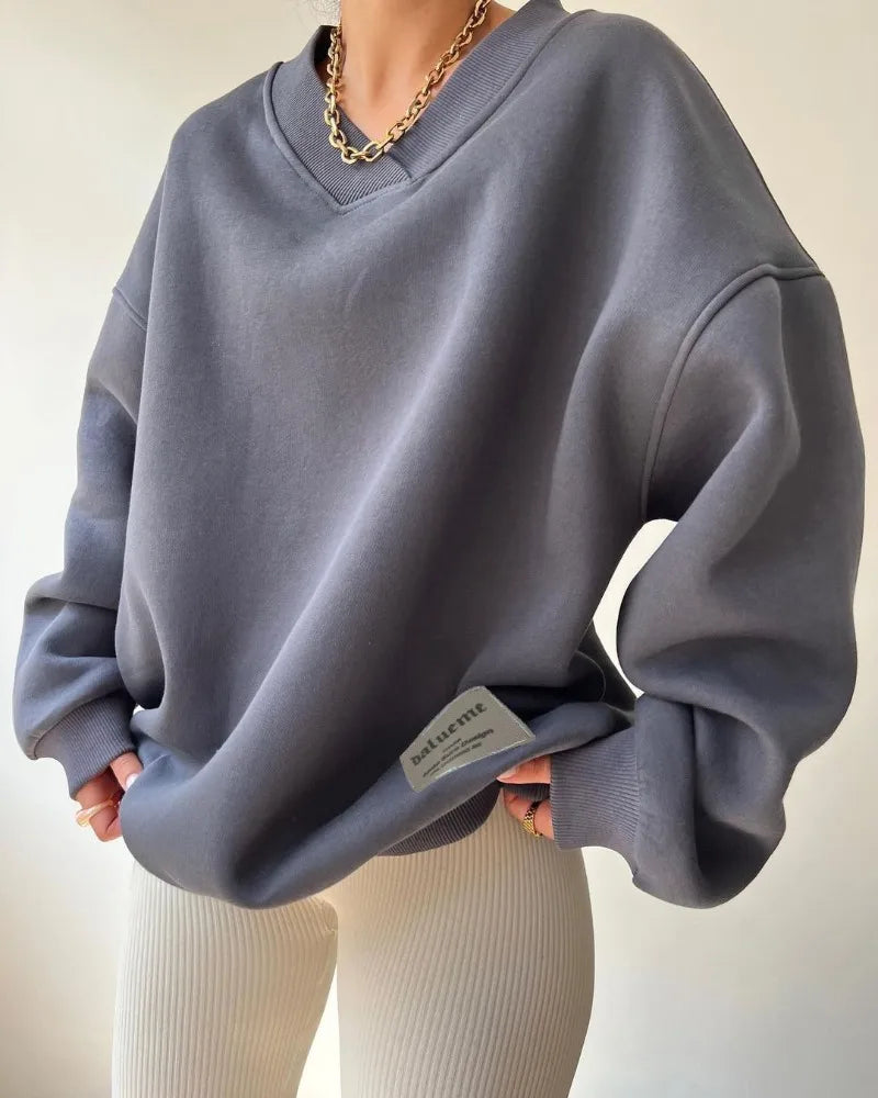 Spring Casual Fashion Long Sleeve Loose Hoodie