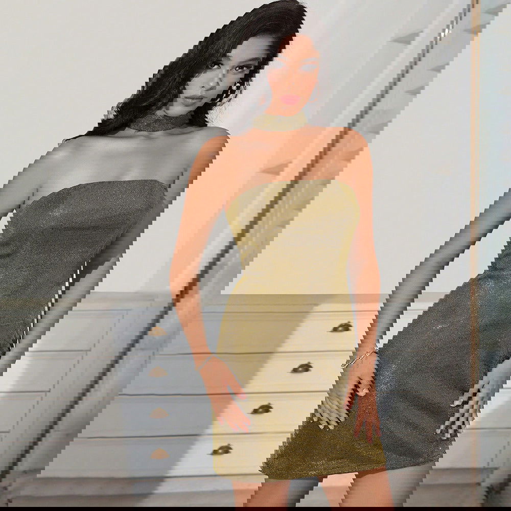 Best Sweet Spicy Dress Tube Top Sequ Slim Fit Slimming Party Evening Dress