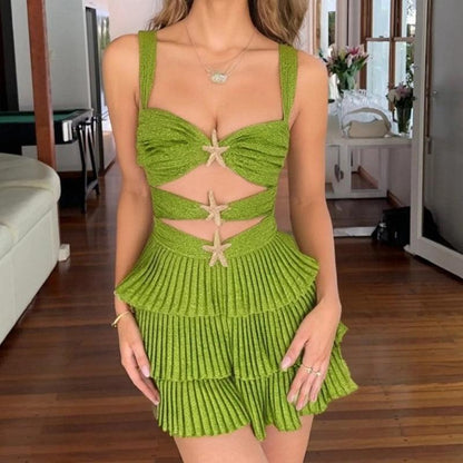 Starfish Glitter Mini Dress