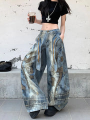 Stitch Baggy Jeans