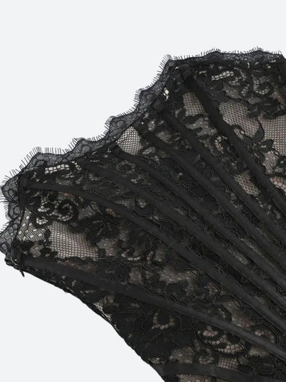 Strapless Lace Mini Dress