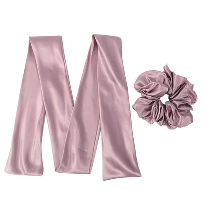 Satin French High-End Party Elegant Fashion Christmas Hair Accessory Pink Accessories-L